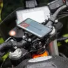 Motorcykelcykeltelefonhållare Handelstång Snabbmonterad smartphone Mobil Moto MTB Bike Stand Support 360 Rotation Bracket 240430