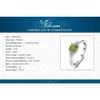 Ленточные кольца ювелирные изделия 1.1ct Natural Peridot 925 STERLLSILVER Solitaire R Для женщин модного драгоценного камня Weddgift J240429