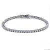 Bracelete de luxo Women Women Rock Rock Tennis Chains