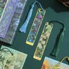 PCs kreative Vintage Blumen berühmte Malerei Messing Metall ausgehöhltes Lesezeichen Handkonto Anhänger Dekoration für Geschenke