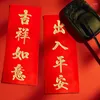 Decorazione per feste 6 pezzi di carta rossa piccoli distici per le forniture del festival primaverile ornamento cinese calligrafia classica adornment