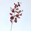 Fleurs décoratives artificielles longs pôles eucalyptus feuilles de feuille de plante fausses plantes mures de mariage mur de tir à la maison