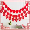 Decorative Flowers 3 M Hollow Pull Flower LOVE Non-woven Fabric Hi Word Garland Decor Banner Bunting For Wedding Event Marriage Room