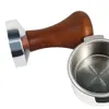 51mm5m58mm espresso kaffekaffemperträhandtag pulver hammare distributör tampers för kaféer 240416