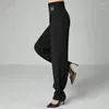 Stage Wear Latin Dance Pants 2024 Square Ballroom Practice Clothes Fashion Beam Feet Women Long Trousers In Stock