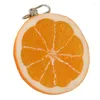 Keychains em forma de limão Cadeia -chave Modelo de frutas criativas de fruta Chaços de candidato a chaveiros