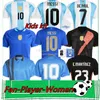 2024 Messis Argentinas Soccer Jersey Copa America Copa Camisetas Kit Kit Seleção Nacional Seleção Nacional 24