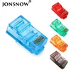 2050100pcs RJ45 Ethernet Cables Module Plug Network Connector RJ-45 Crystal Heads Cat5 Color Cat5e Gold Gold Cable 240430