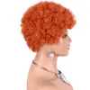 Parrucche ricci corte per donne nere capelli umani brasiliani virgin folletto taglio parrucche umane capelli rocciosi ricci non nessuna pizzo anteriore foot wigs bob