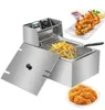 2500W 63QT6L Aço inoxidável Electric Deep Fryer Home Commercial Restaurant 2106264369739