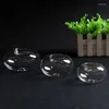 Świece Kreatywne nowoczesne puste bombka przezroczysta szklany szklany świecznik Domowa dekoracja jadalnia