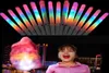 2020 Nowe LED Cotton Candy Glo Stożki Kolorowe LED Light Stick STIR Flash Glow Cotton Candy Stick na wokalne koncerty nocne 9483392