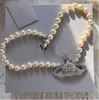 Pendant Necklaces Designer Letter Viviane Westwood Necklace Chokers Luxury Women Fashion Jewelry Cjeweler Westwood Tidal Flow Design 600