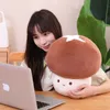 Kawaii Polon de champignons en peluche jouet en peluche de plante alimentaire squishy oreiller géant rouge brun blanc émotion en peluche peluche décor kids cadeau 240426