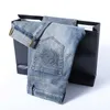 Designer Jeans Mens high-end nieuwe jeans herenmodemerk reliëf kleur slank fit elastische leggings