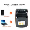 Portable 2 inch mini thermische ontvangst printer draadloze Bluetooth Pocket 58mm Bill Printer voor mobiele Android iOS Windows Maker 240416