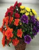 Flower azalea o długości 40 cm sztuczne kwiaty Azaleas 6Sems na wiązkę na ślub Centerpiece2633003