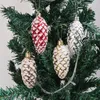Dekoracje świąteczne 5pc/pudełko kulki drzewa orzechy sosny wiszące ozdoby rok akcesoria na imprezę