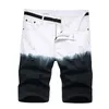 Summer Fashion Mens Colored Ripped Short Jeans Brand Bermuda Cotton Casual Shorts Vaqueros Hombre Denim Shorts 28-42 240429