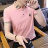 Herr t-shirts Summer High Quality Casual Cloth Chic Cotton Polo T Shirt For Men Top Streetwear Mens With Collar Tee Shirts Vintage Plain S J240429