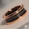 Luxurys designers ring keramiska ringar för kvinnor män n versi rosguld och sier pläterade toppnivå engagemangsengagemang smycken damer gåva trevligt 863m#