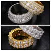 Pass Diamond Tester Punk Style Küba Bağlantı Moissanite Ring 925 STERLING Gümüş Parlak Moda Takı Yüzük Erkekler