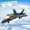 V17 RC Plane 24g Gravity Sensing Glider 360 ﾰ Rotation En nyckelstart Remote Control Airplane Epp Foam Toys Kids For Gift 240430