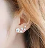 Modern Fabala Flower Pearl Earrings Branch Ear Stud Sweet Simple2800566