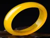 Certyfikat bransowania naturalny piękny żółty kwarcyt Jadeite bransoletka 5860mm5627908