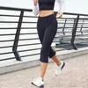 Frauen Sporthosen 3/4 Fitnessstudio Sport Leggings Frau Strumpfhosen lässig gekürzt