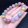 Bracelets de liaison 12 mm colorés naturels Yanyuan Agate Bracelet Femmes Stud Candy Candy Crystal Crystal Guérisse 1pcs