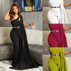 Etnische kleding 2024 Afrikaanse kleding voor vrouwen herfst elegante dashiki mouwloze zwart wit groen polyester jumpsuit