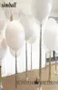 10pcs 36 pouces 90 cm Big ballon blanc ballons en latex Décoration de mariage gonflable Hélium Boules à air joyeux anniversaire ballons S4207714