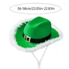 Bérets Gluging Cowboy Hat Furry Brim Santa Night Club Magician Accessoires