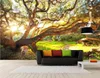 3D Room Wallpaper Custom Po Nonwoven Mural Fresh Natural Scenery Woods Big Trees Forest Landschap Muurschilderingen Wallpaper voor W1663372