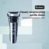 Kemei Electric Razor waterdichte folie scheerschoenen natte en droge scheerbeurt verzorging baard Trimmer voor mannen 240420