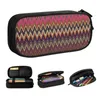 Home Zigzag Multicolor Koreaanse potloodkisten Boy Girl Big Capaciteit Boho Camouflage Bag Pouch Studenten Stuursartikant