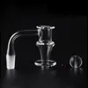 Rauchnagel Nicht-Vollschweiß-Terp Slurper Turbine Quarz Mixer Banger 2,5 mm Dicke Nägel mit Terp-Perlenkappe Männliche weibliche Frostgelenke für Dab Rigs Glas Bongs Rohre