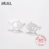 Boucles d'oreilles SMJEL 925 STERLING COEUR COEUR CARIAL MIGLE POC POG ANIMAN