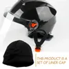 Caps à cyclisme 3pcs liner sportive Sweat-Absorb Inner Outdoor Linning Headswear Accessoires (noir)
