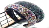 Gouden fluwelen hoofdbanden voor vrouwen luxe ins Handgemaakte kralen Haarbandmeisjes Spons brede rand Hoofdband hele6133284