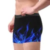 Sous-pants Blue boxer Blue Fire's Briess Shorts Poltie Polyester sous-vêtements Bright Homme Novely Plus taille