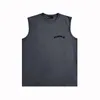 Europa och USA: s nischmodemärke Purple Vest BPUR074 Paint Disk Print Vest Vest R84W80 Herr- och kvinnors Pure Cotton Sports Fitness Sleeveless T-shirt