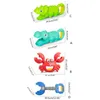 Sand Play Water Fun Beach Sand Toy Grabber Baby Bath Toy Cute Dinosaur Toy Animal Form Claw Catcher Safe Don-Toxic Water Toy för småbarn D240429