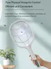 Electric Mosquito Killer 2 in 1 mit Basishalter Fly Swatter Trap Handheld 3000 V USB wieder aufladbar 240415