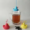 Little Duck Tea Infuser Yellow Red Blue Color Duck Tea Bag 5543CM Mini Tea Strainer2208497