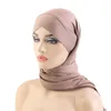 Ethnische Kleidung Instant Hijabs Hijab Schal Trikot Caps forhead Cross Bonnet Branddesign Muslim einfach Ziehen