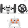 Mini RC Bounce Car Wheels Flexible Roues à grande vitesse Saut à grande vitesse Machine de voiture avec des cadeaux éducatifs électriques LED