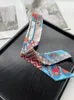 100% Soft de luxe de luxe Sac à cravate longue Sécroquette en soie Streamer Bandeau Femme FidScarf hiver Bandeau 240425