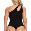 Kvinnors shapers som sluttar en-axel-bodysuits för kvinnor mage kontroll formmö camisole thong body shaper rumpa lyftning midjekorsett y240429